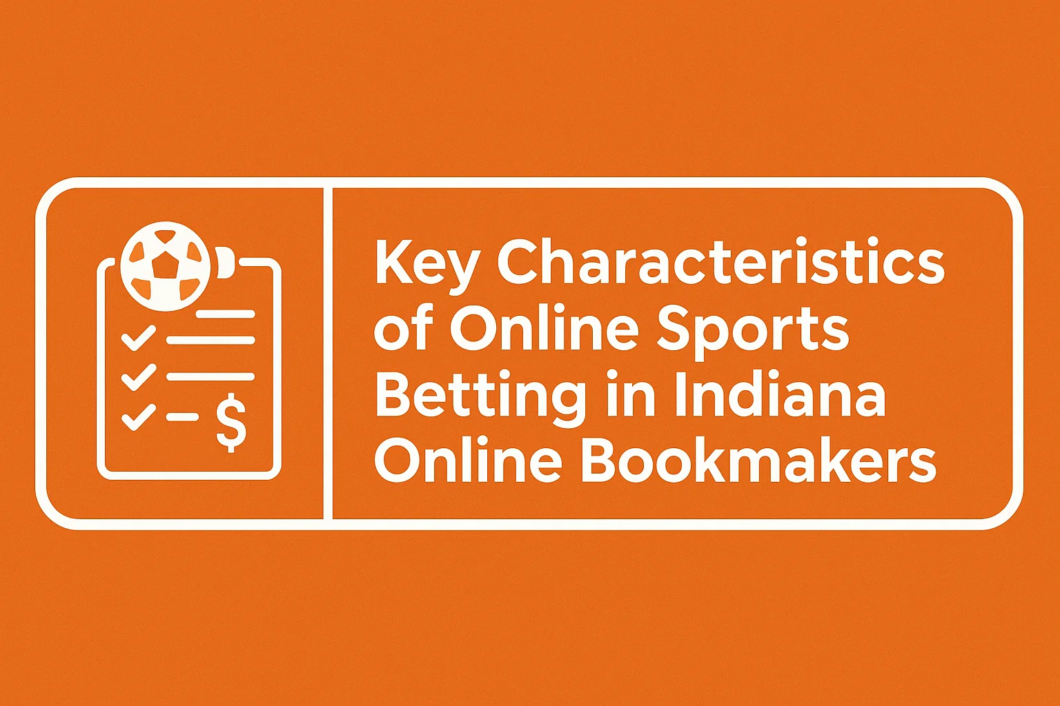 Key Characteristics of Online Sports Betting in Indiana Online Bookmakers
