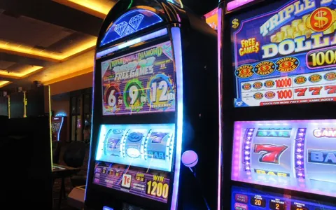 Row of slot machines