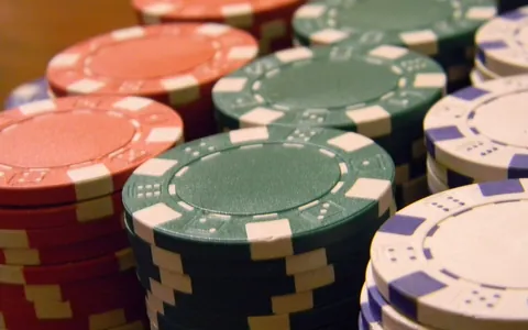Stacks of casino chips