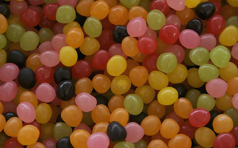 Colourful sweets
