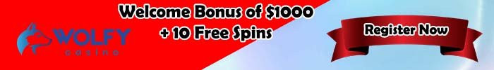Wolfy Casino Exclusive Welcome Bonus